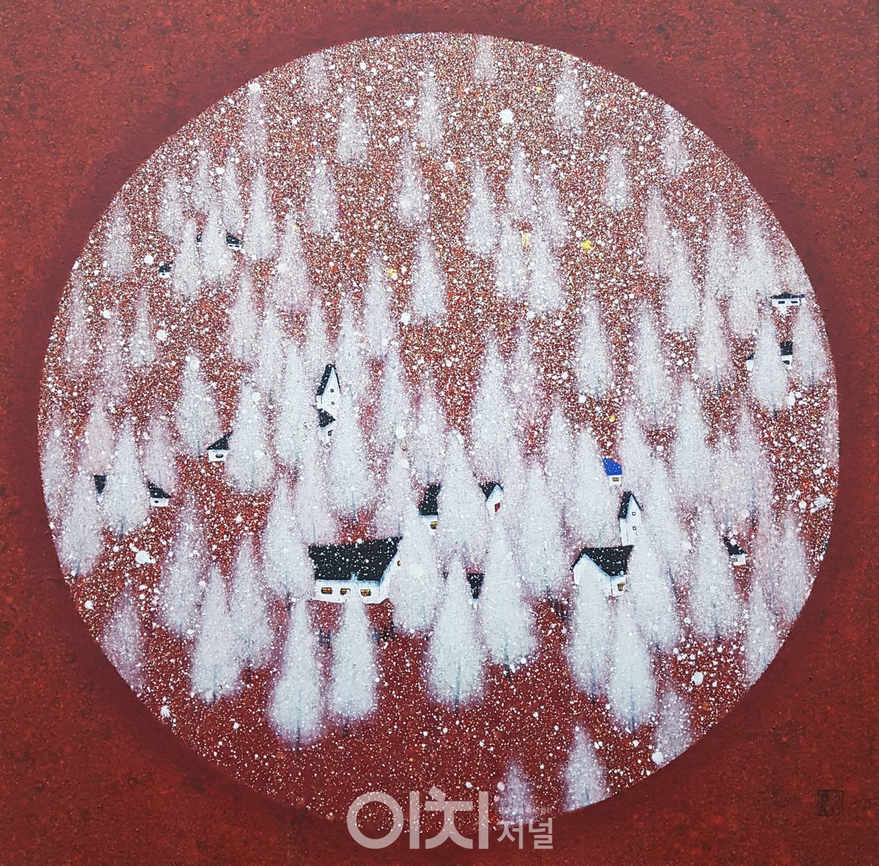 작 품 명: 20꿈에 물들다 크 기: 72.7×72.7 재 료: Mixed Media 제작연도: 2020