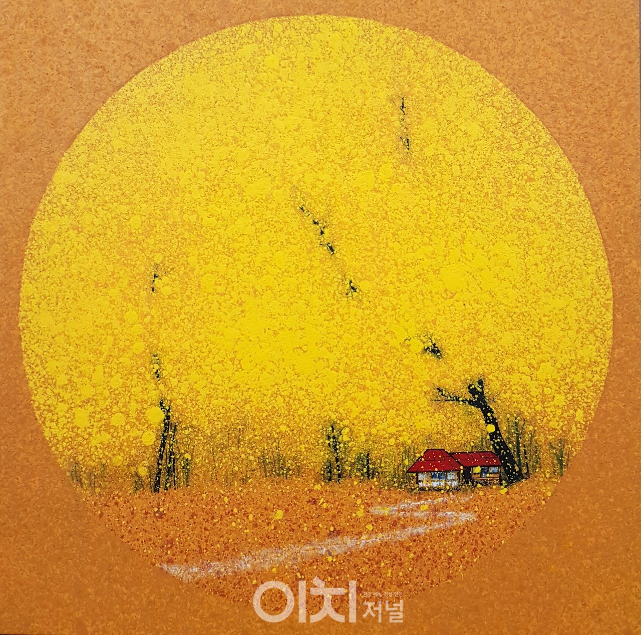 작 품 명: 꿈에 물들다 크 기: 45.5×45.5재 료: Mixed Media 제작연도: 2021