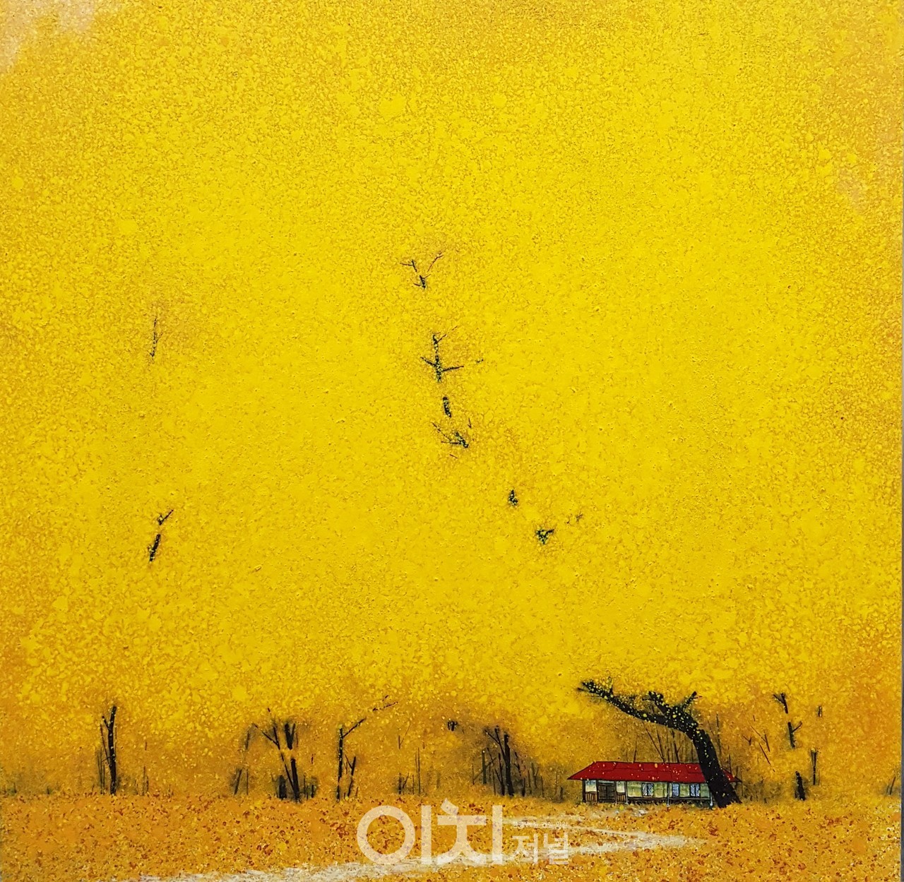 작 품 명: 꿈에 물들다 크 기: 60.6×60.6재 료: Mixed Media 제작연도: 2021