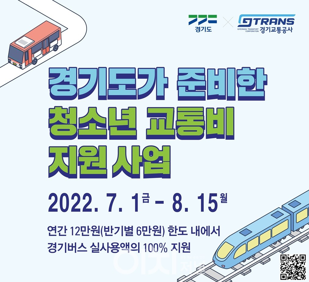 2022 상반기 교통비 지원사업 포스터 (자료제공 : 경기도)