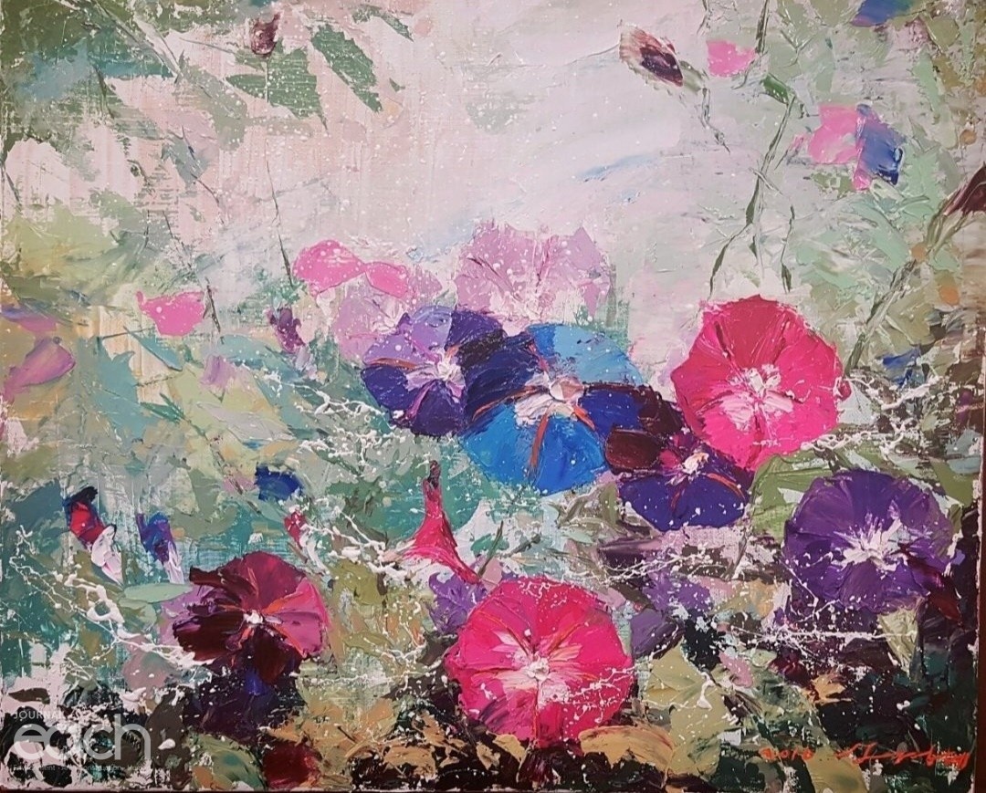모닝글로리 45.5*37.9cm oil on canvas