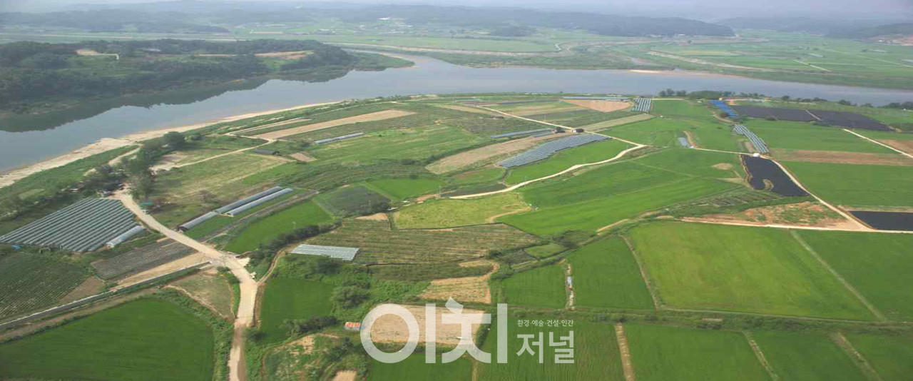 파주 육계토성 전경 (자료제공 : 문화재청)