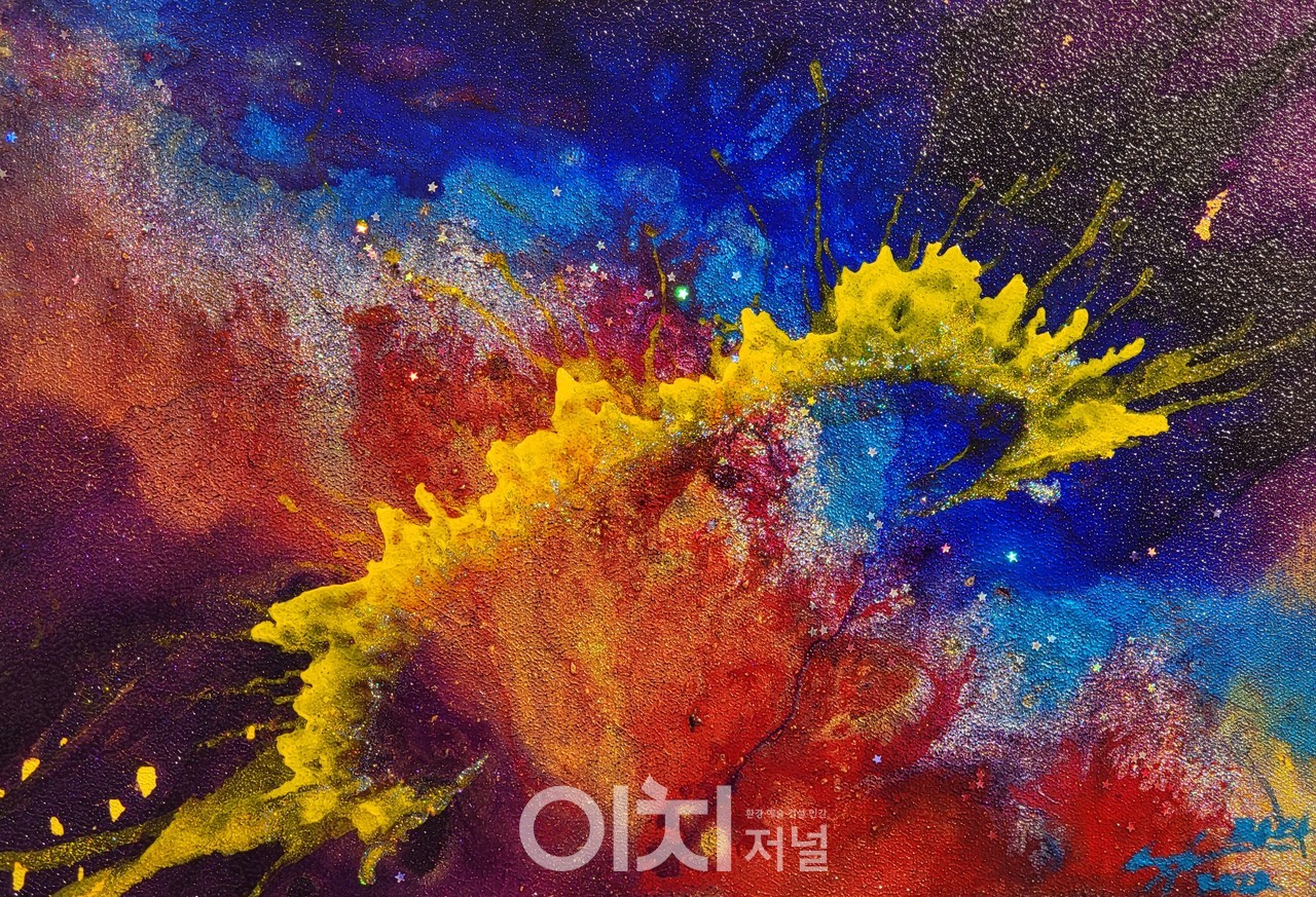 별, 퍼지다 41* 28  / Urethane of canva