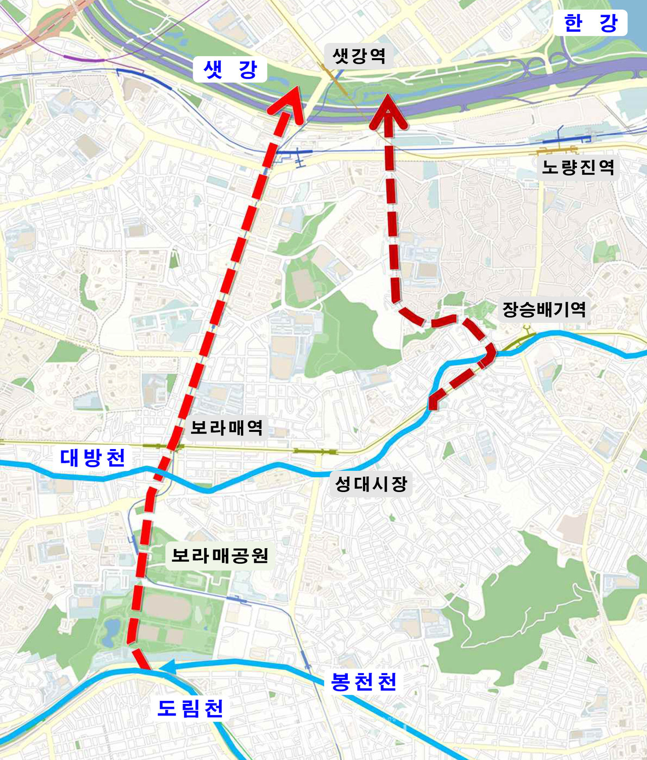 도림천 일대 빗물배수시설 (자료제공 : 서울시)