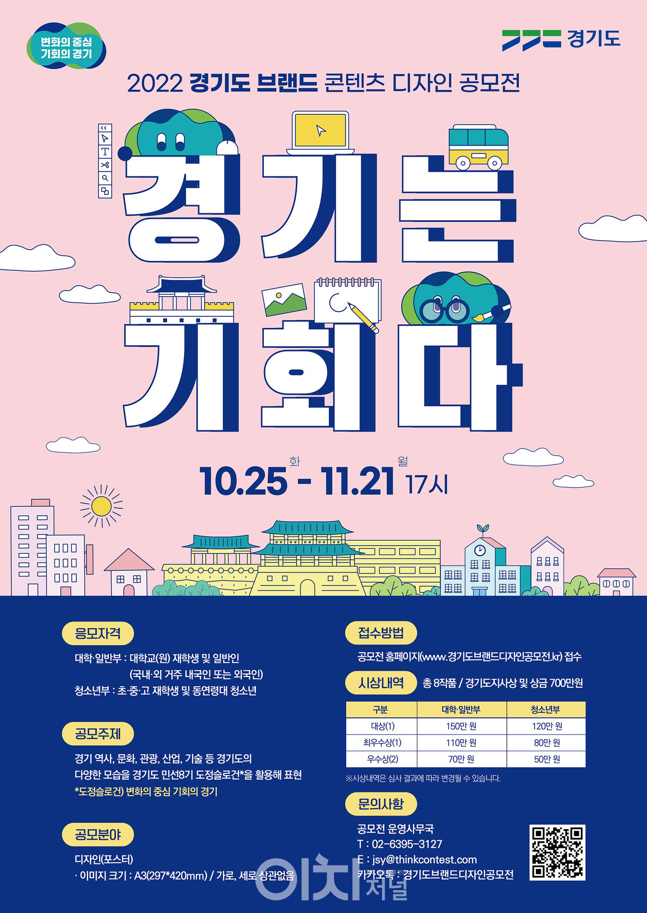 ‘2022 경기도 브랜드 콘텐츠 디자인 공모전' 포스터 (자료제공 : 경기도)