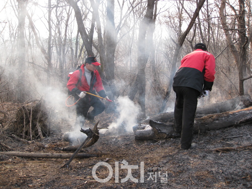 산불 진화 현장 (자료제공 : 경기도)
