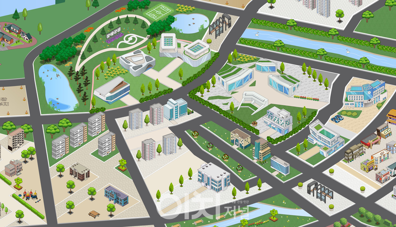 메타버스로 구현한 내포혁신타운 (자료제공 : 충청남도)