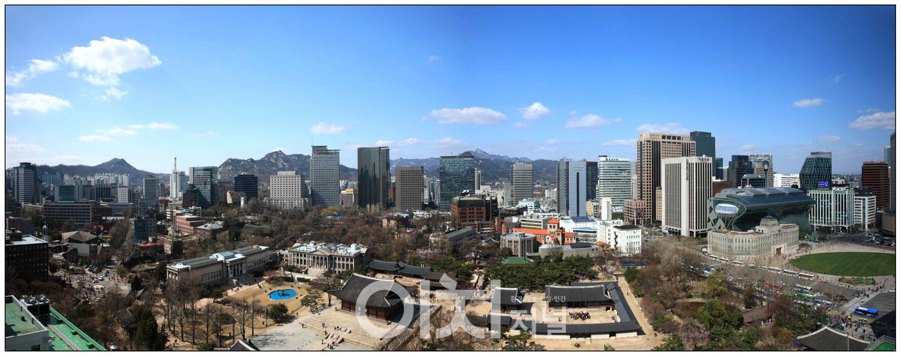 정동 일대 파노라마 사진 (자료제공 : 서울시)