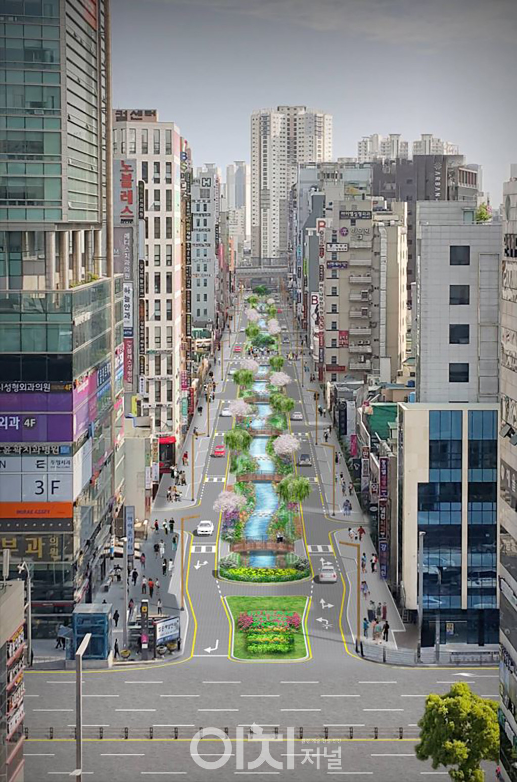 부산 부전천 조감도 (자료제공 : 부산시)