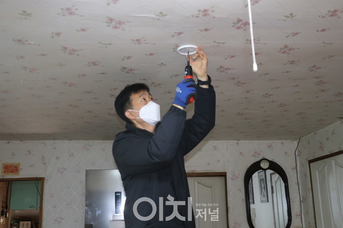 주택용 화재경보기설치 (자료제공 : 경기도)