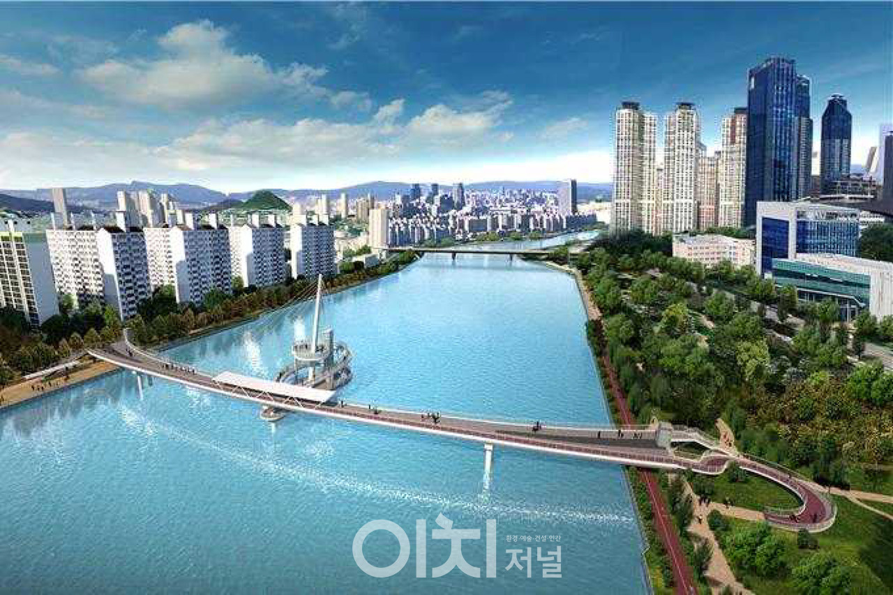 수영강 휴먼브릿지 조감도 (자료제공 : 부산시)