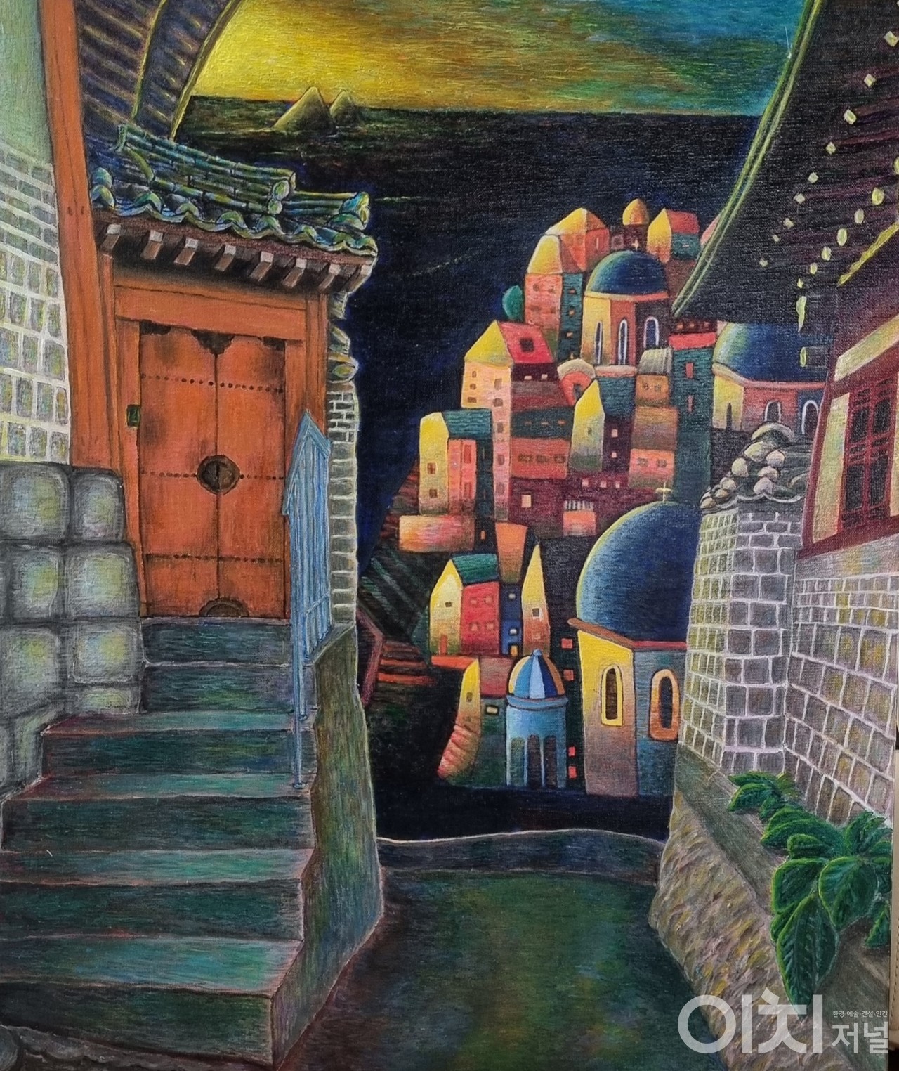 북촌 산토리니 20호 Acrylic on canvas 2023