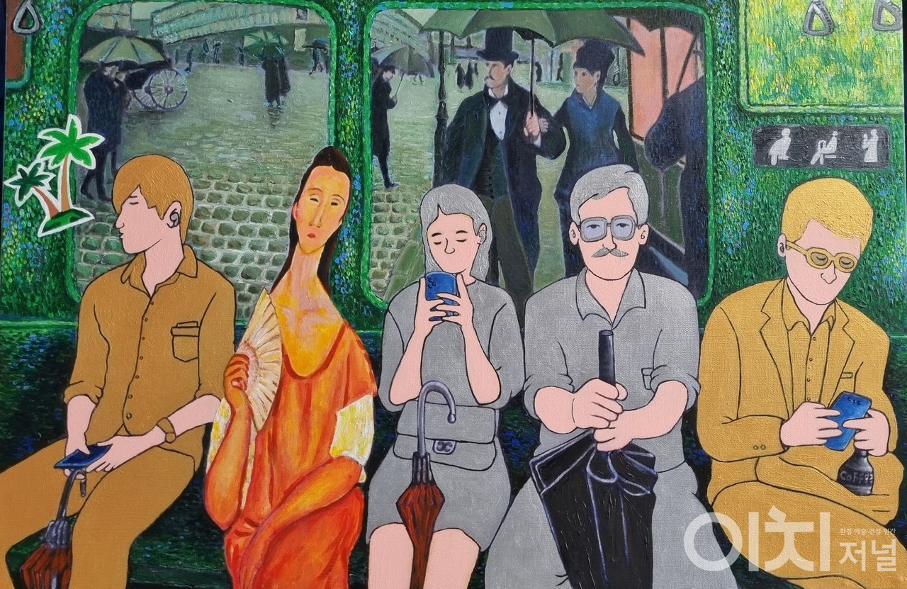 파리의 지하철 30호 Acrylic on canvas 2021