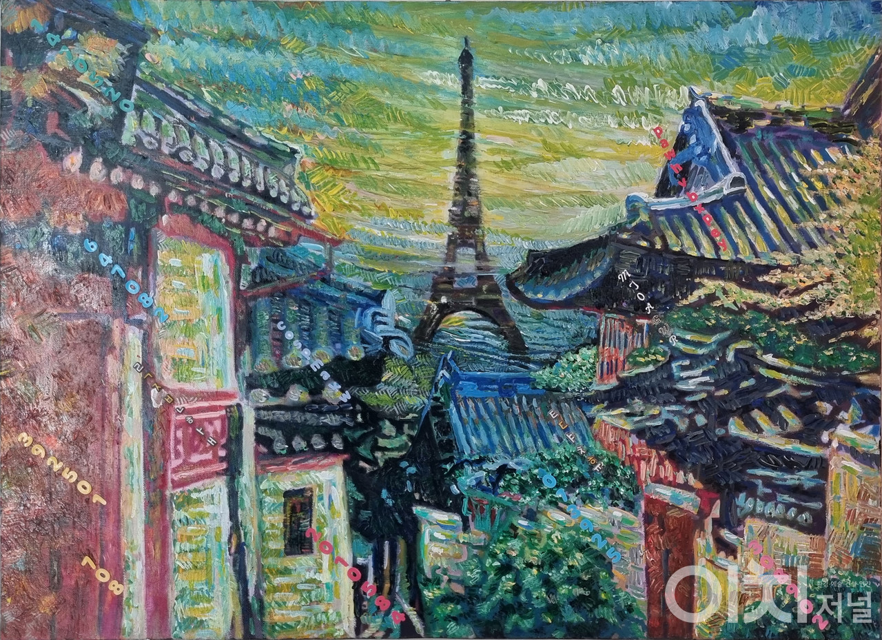 북촌 에펠탑 20호 Acrylic on canvas 2022