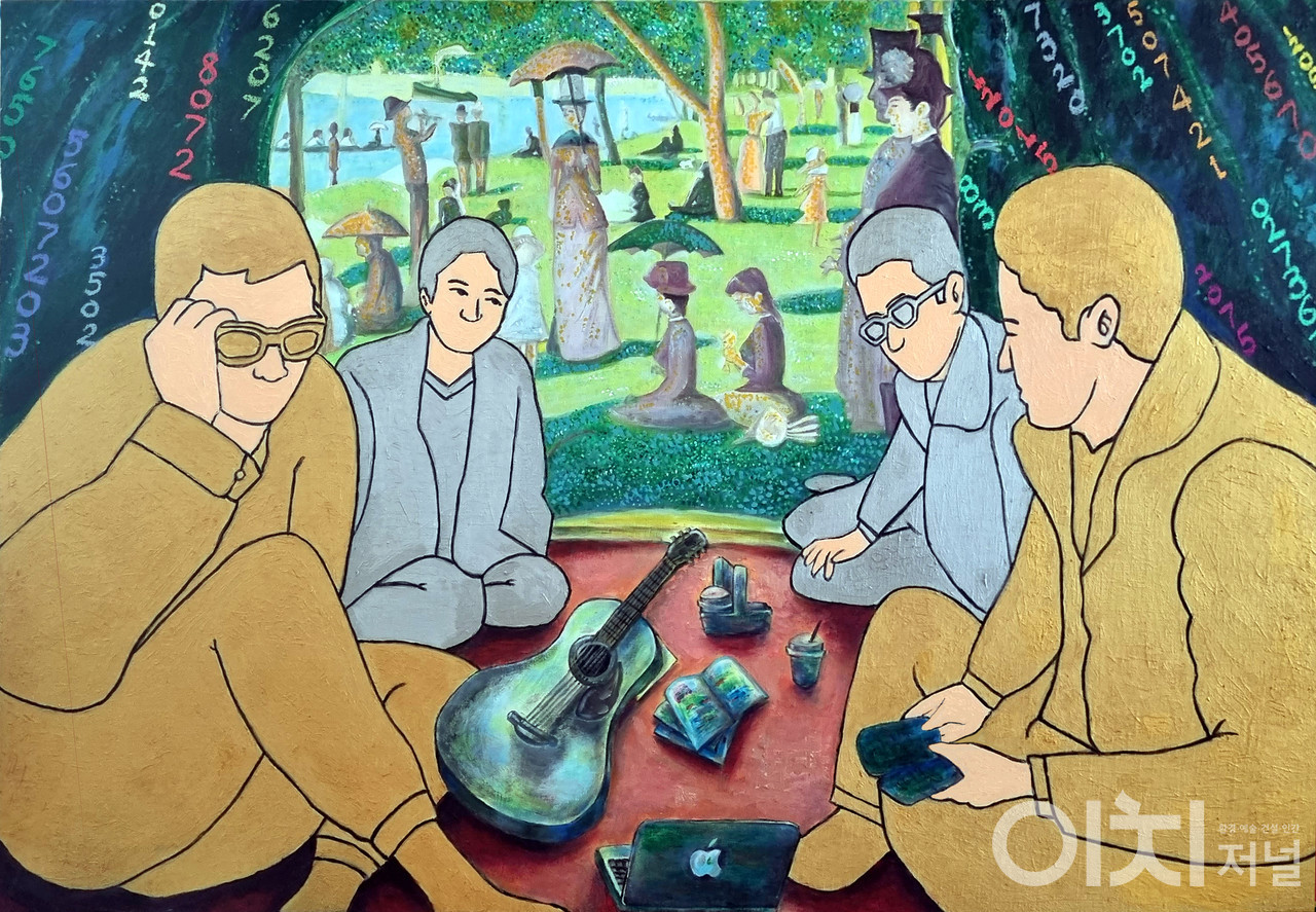 삶의 가상현실 40호P acrylic on canvas 2022