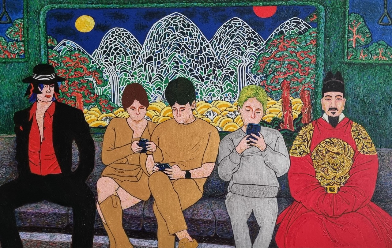 왕의 귀환 116.8×  72cm 아크릴화  2023