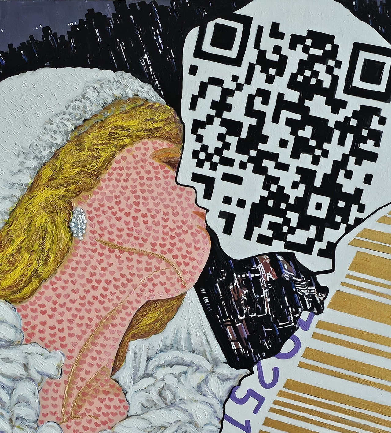 밀레니얼 러버스 72.7×  53cm 아크릴화  2024