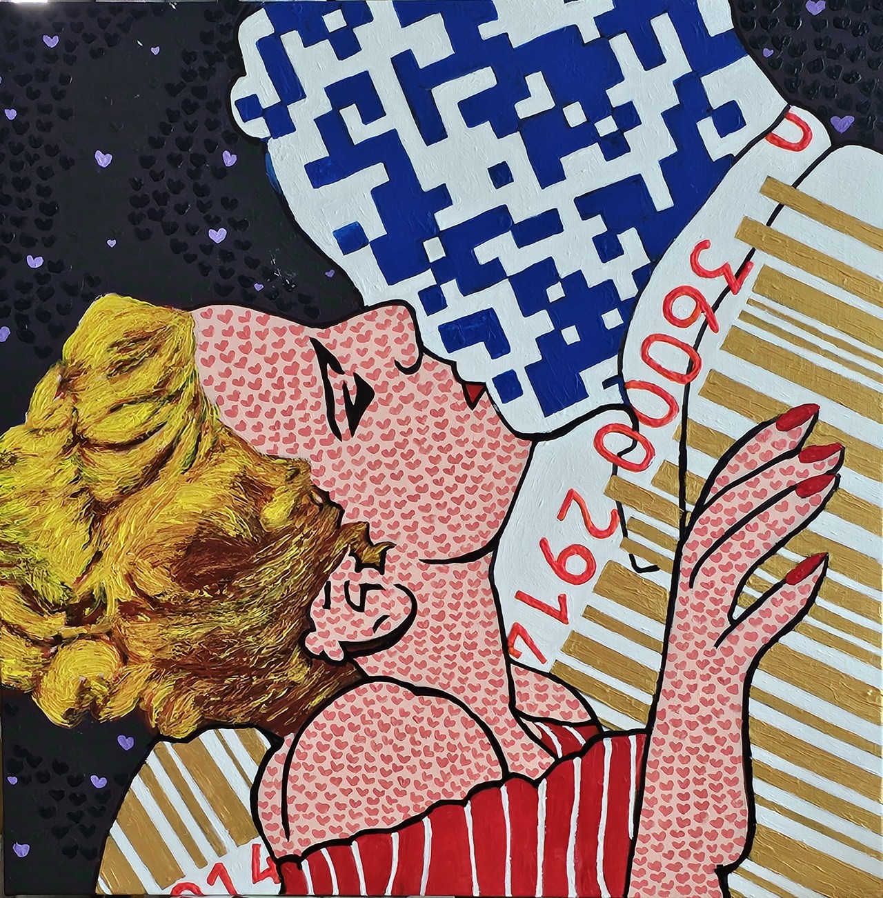 밀레니얼 러버스 72.7×  53cm 아크릴화  2024