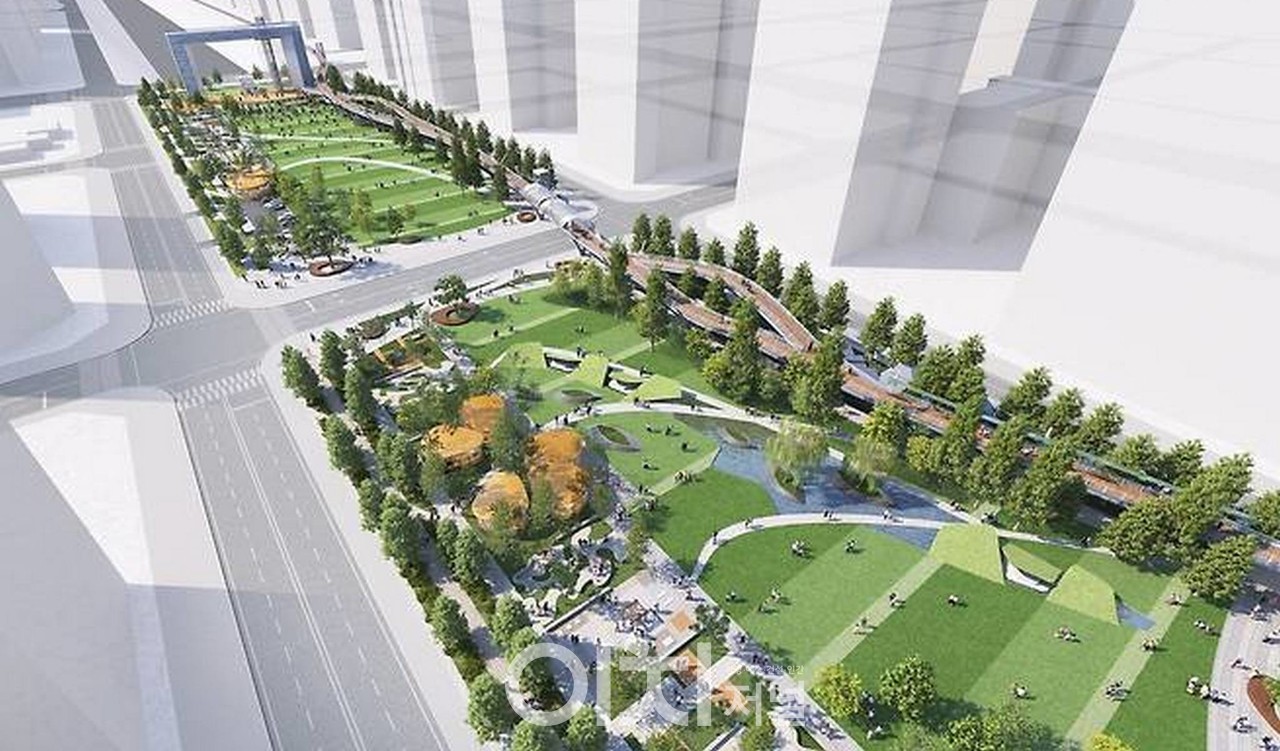 상부 공간 공원 조감도 / 국토교통부 제공