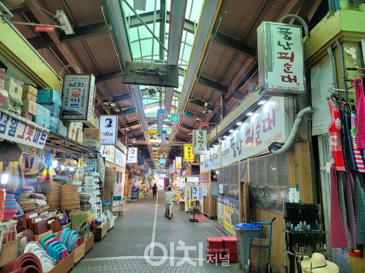 유명한 피순대집이 모여 있는 남부시장