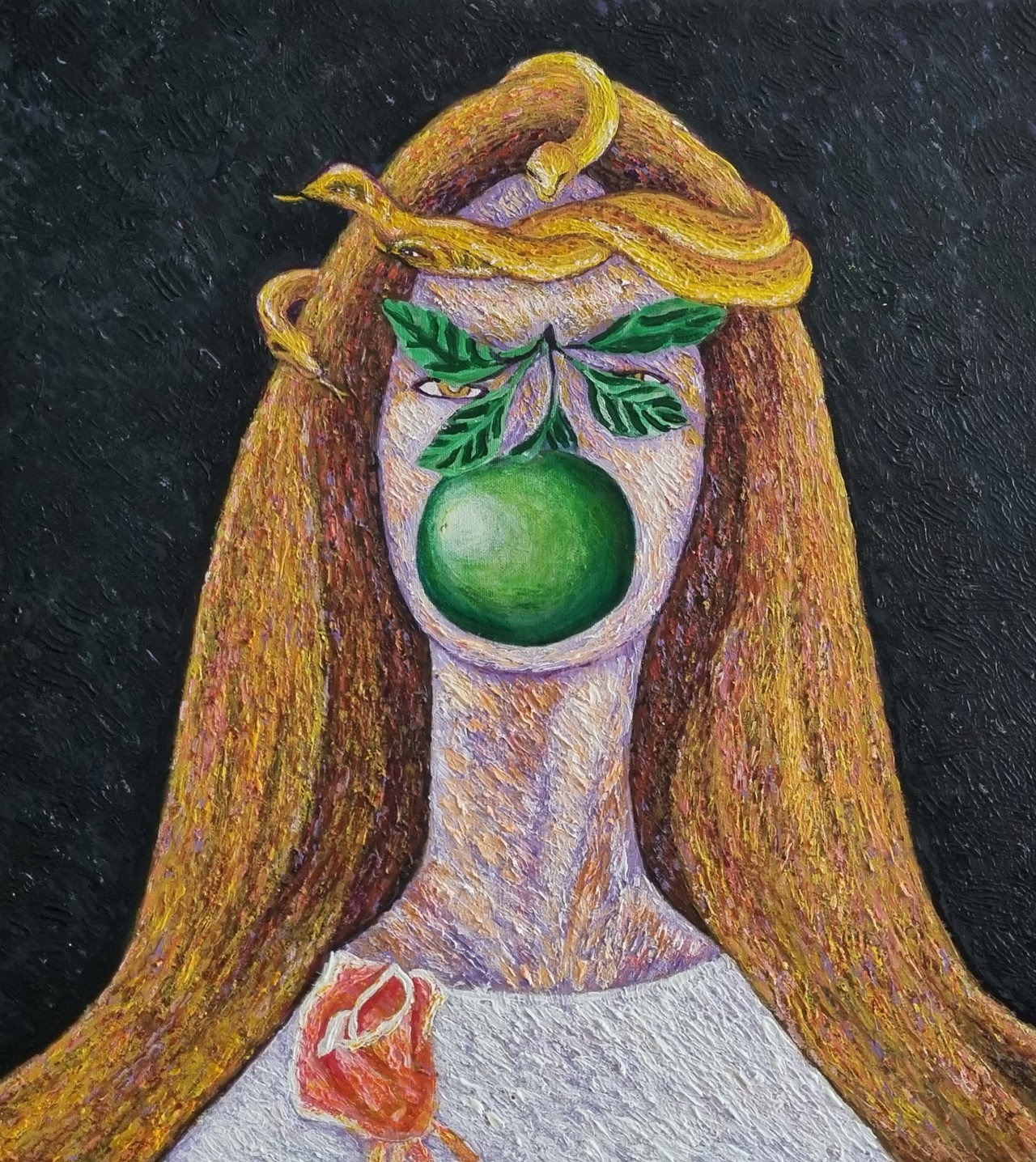 신 미인도  53*45 cm Acrylic on canvas 2023