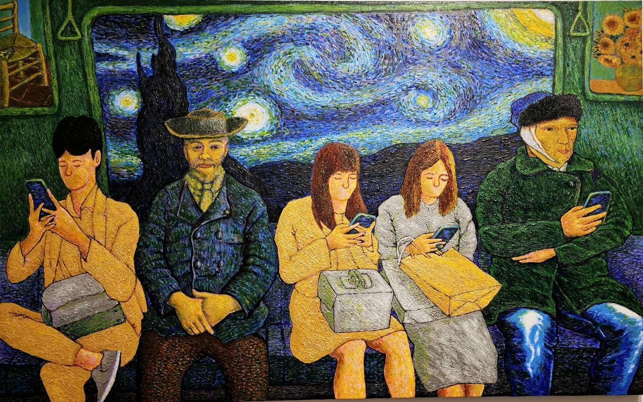 반 고흐의 귀환 116*72 cm Acrylic on canvas 2024