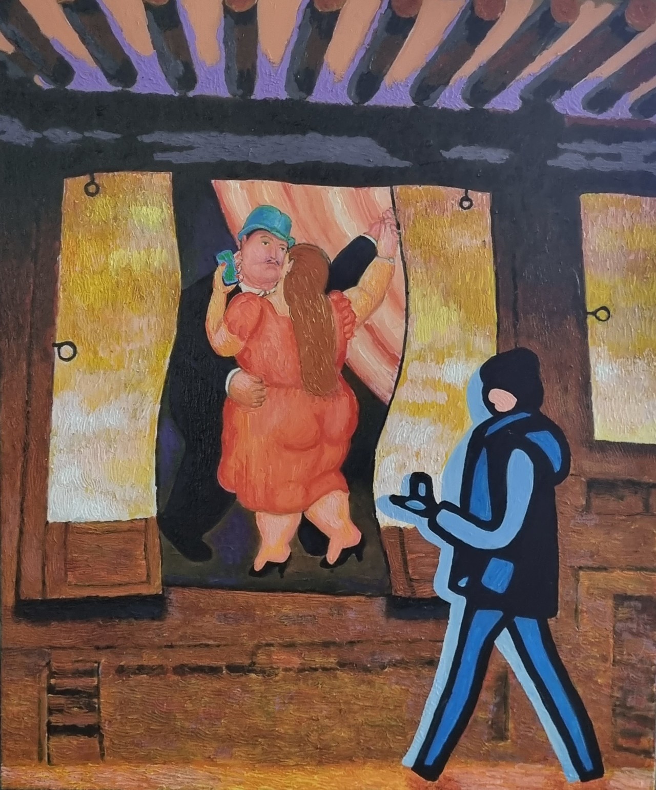 한옥의 가상현실 72*60 cm Acrylic on canvas 2023