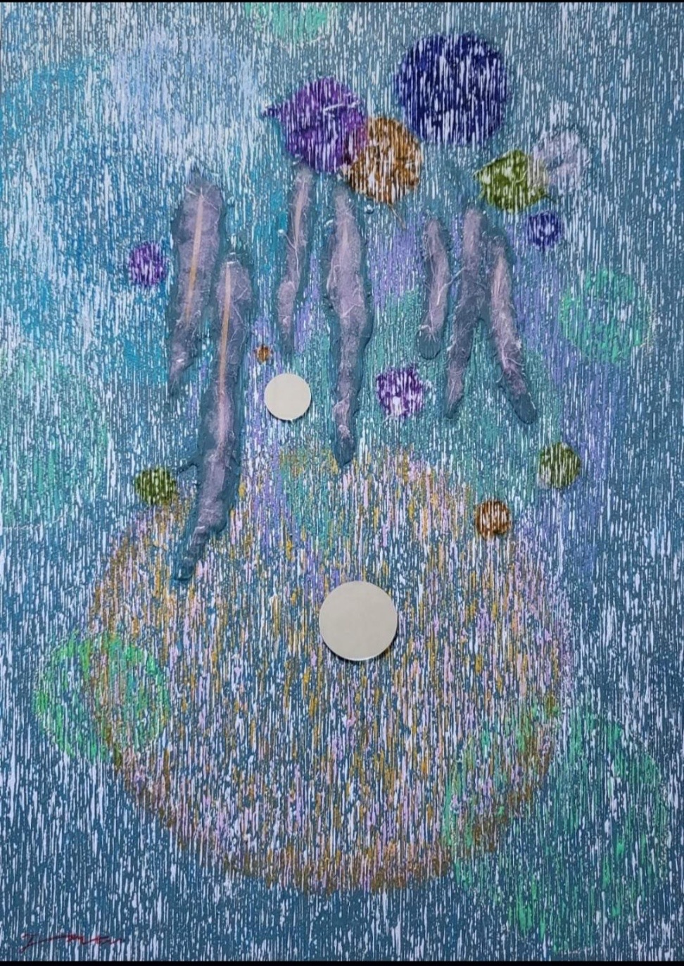 All the way 53.0*72.7 mixed media on canvas