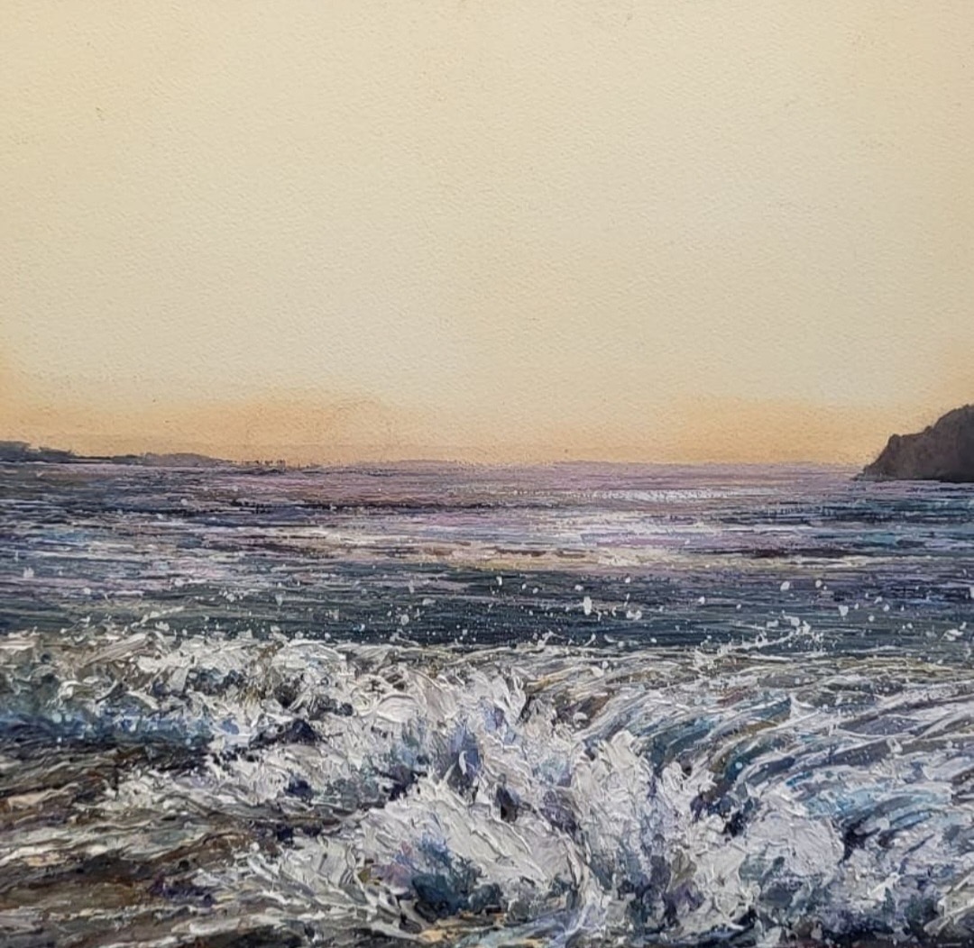 반드시 밀물은 온다 53.0cm*45.5cm Acrylic on arches