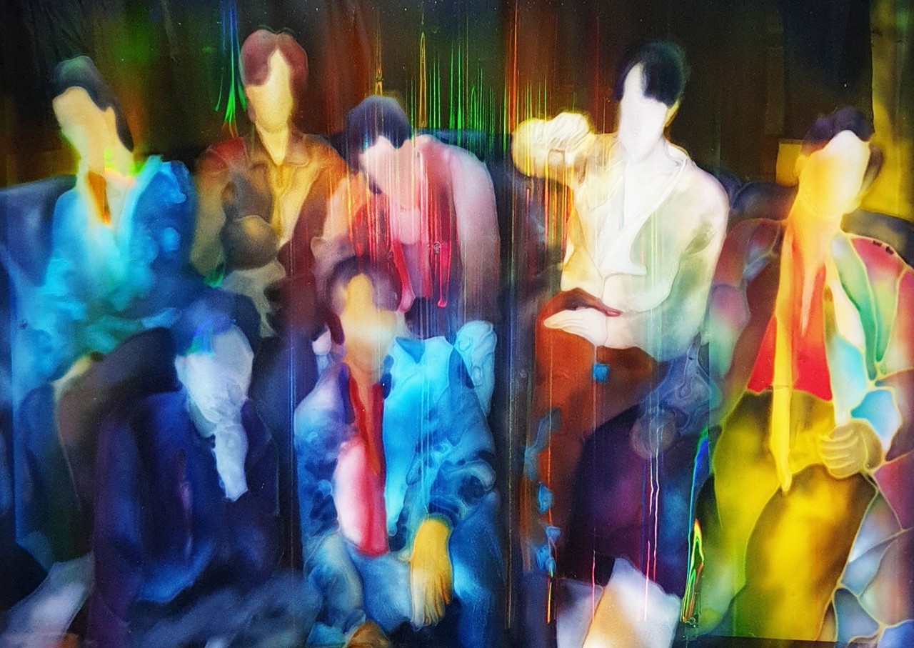 BTS 멤버십 910×720 아크릴 위에 레진채색 2022