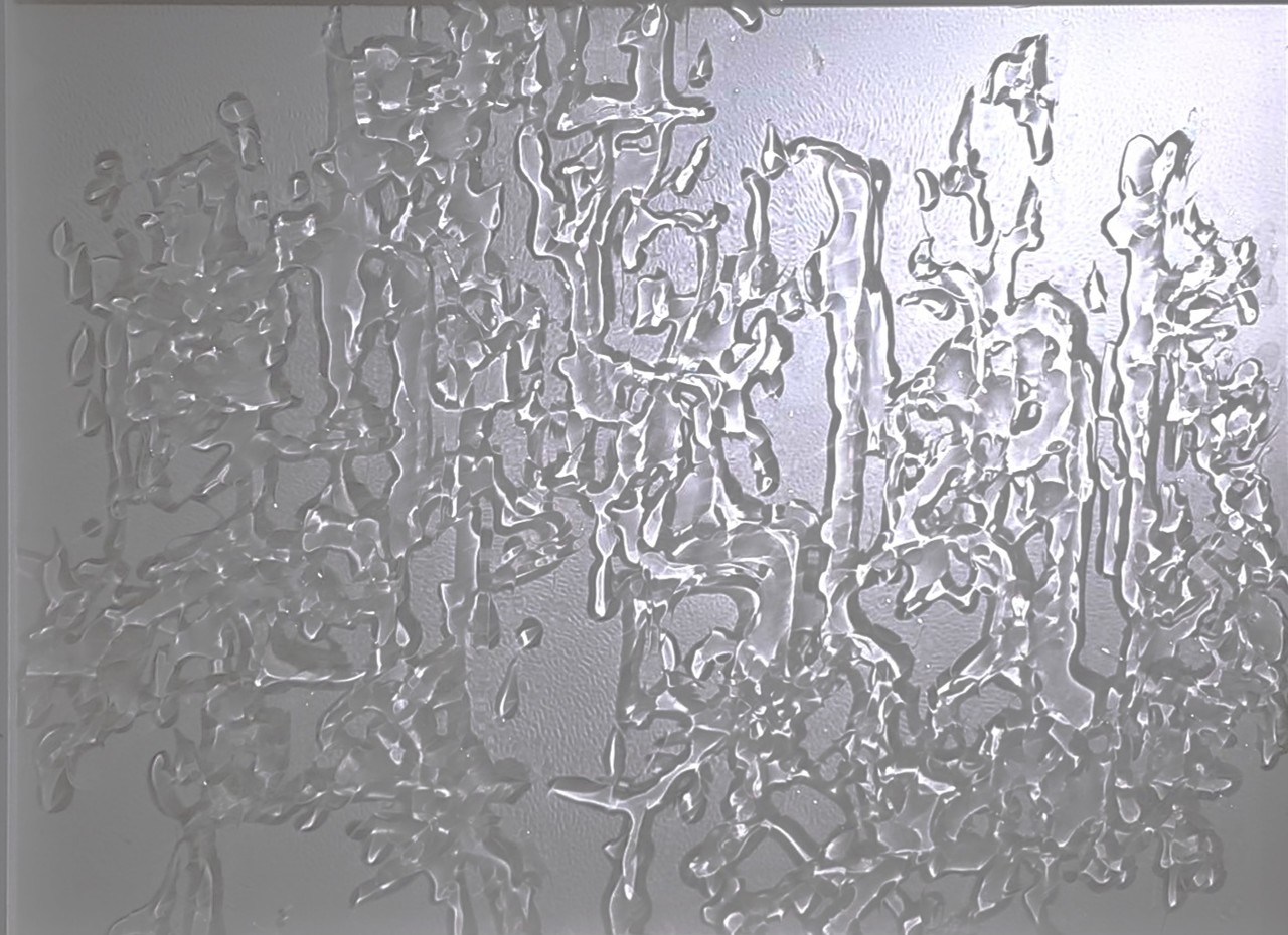 Flow of letter 910×720 아크릴 위에 투명레진 2024