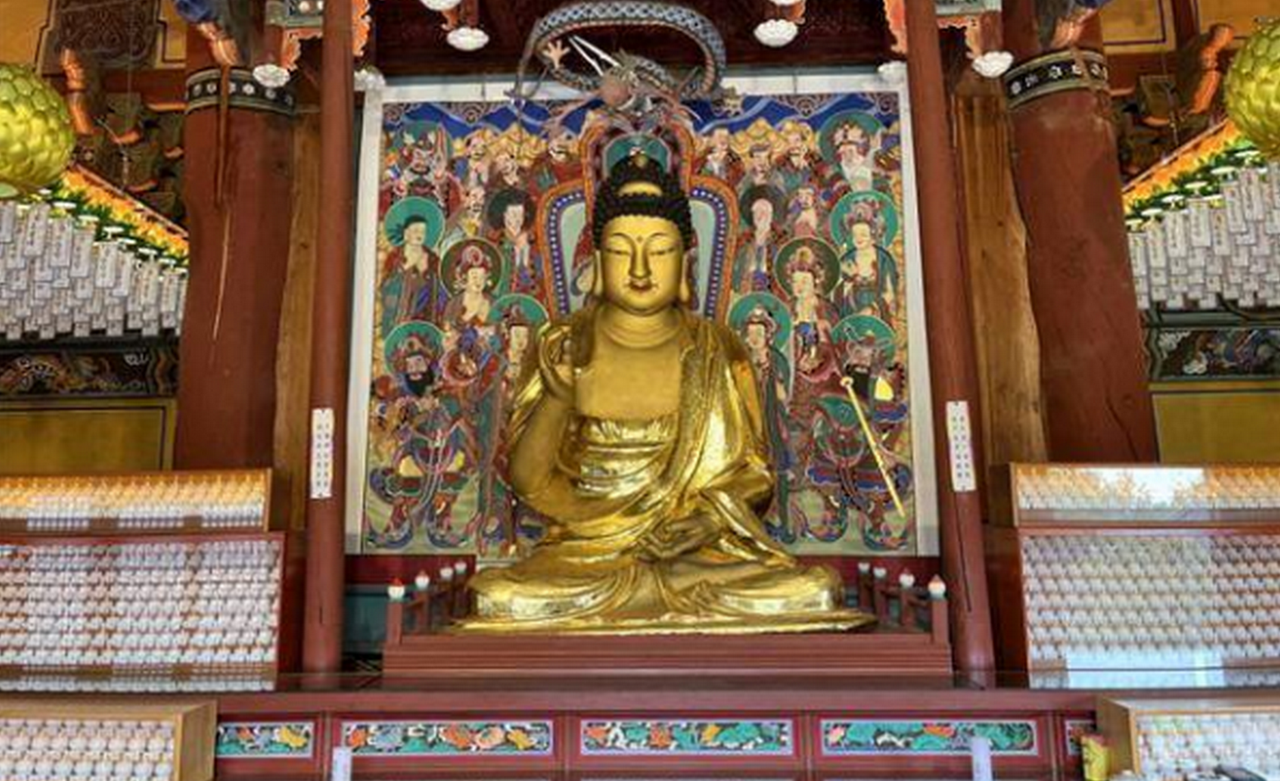 「세종 비암사 소조아미타여래좌상」 / 국가유산청 제공