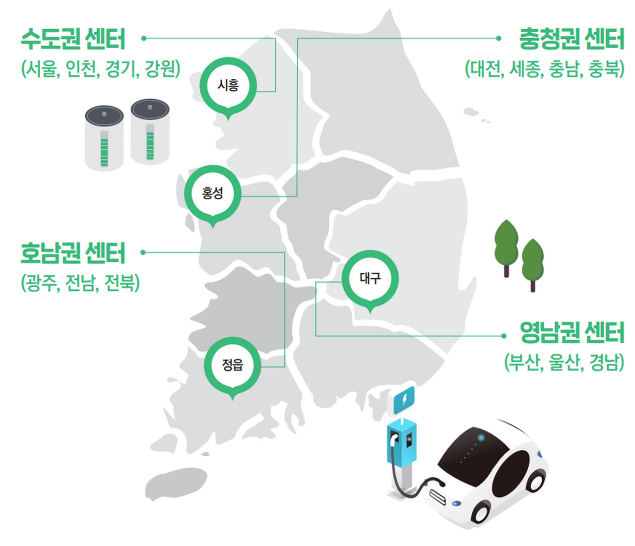 거점수거센터 위치 및 운영 현황